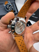 TAG Heuer Carrera Aço Calibre S, Chronograph Eletrônico, 44 mm, Puls. Couro