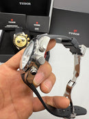 Tudor Black Bay Chrono Aço 41mm, Mostrador Branco - Borracha