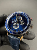 TAG Heuer Carrera Calibre 16, Chronograph Eletrônico, 44 mm, Puls. Couro