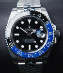 Rolex GMT Master II Batman 40mm Mostrador Preto Luneta Preto/Azul
