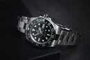 Rolex GMT Master II 40mm Aço Mostrador Preto Luneta Preta