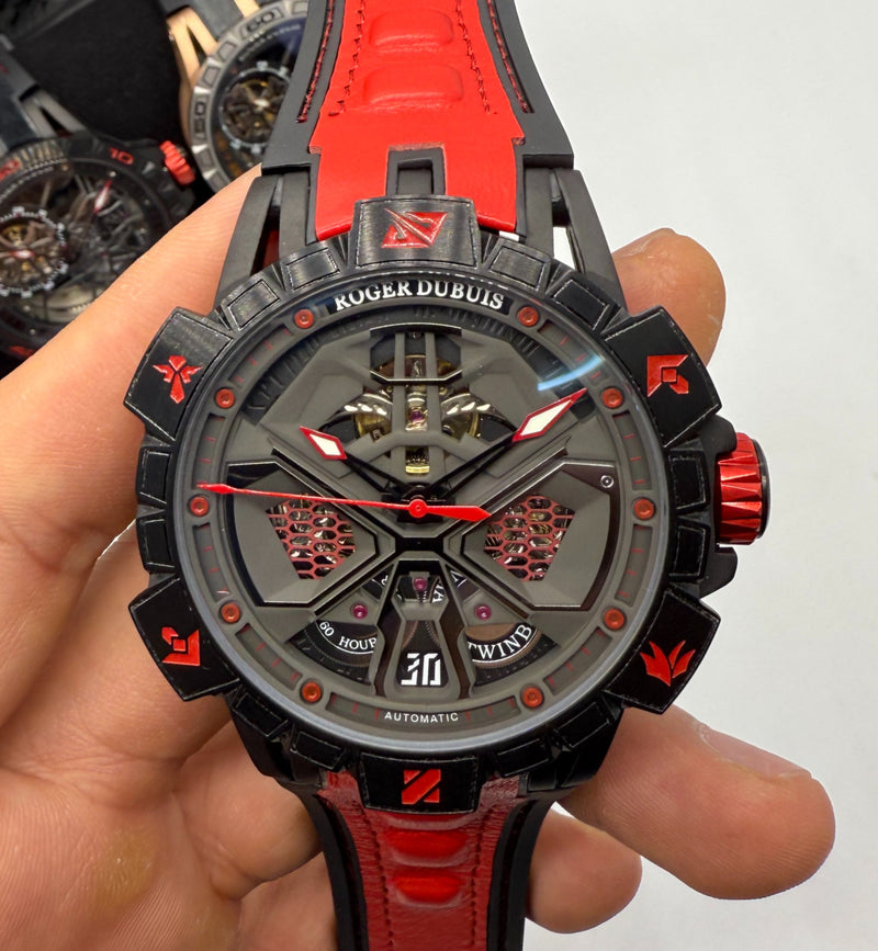 Roger Dubuis Spider Excalibur Monobalancer Huracán 45mm - Aço/OxBlack