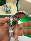 Rolex Day-Date Presidente 40mm Aço Mostrador Prata Árabe