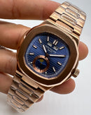 Patek Philippe Nautilus Fases da Lua 39mm, Aço/Rose