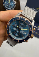 Breitling Superocean Crono Aço 44mm Pulseira Aço Milanes