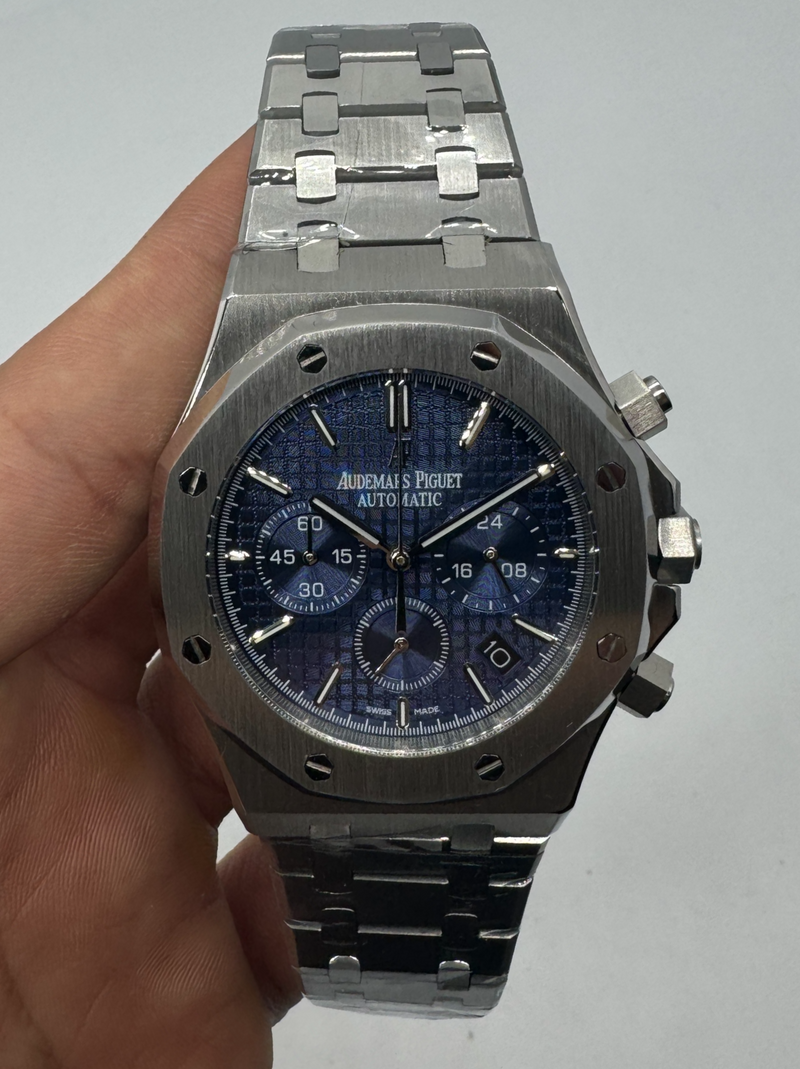 Audemars Piguet RoyalOak 41mm Aço Mostrador Azul