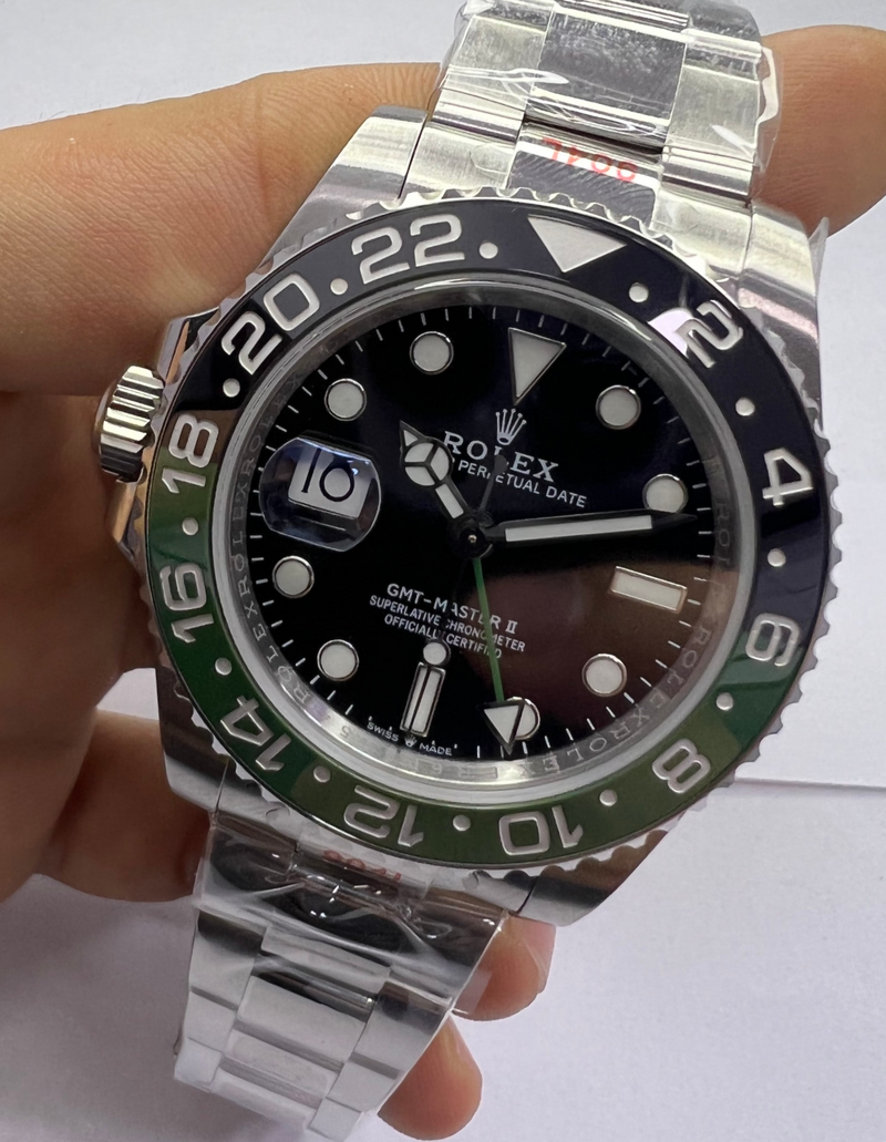 Rolex GMT Master II - Aço - SPRITE - Jubilee - CLONE CLEAN