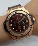 Hublot King Power 48mm - Rosè - Mostr  Marro - Puls. Borracha e Couro