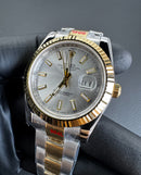 Rolex DateJust 41/36mm Aço/Dourado Mostrador Cinza