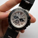 Bvlgari Aluminium Titanium Crono 44mm - Aço - Mostrador Cinza