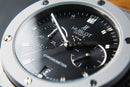 Hublot Classic Chrono 45mm Aço Mostrador Preto Bisel Aço