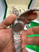 Rolex Date-Just 36mm/41mm, Aço, Mostrador Preto, Luneta Lisa