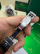 Rolex Datejust Aço 41mm, Mostrador Verde, Pulseira Jubilee - CLONE