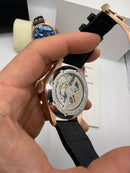 IWC PORTUGIESER YACTH CLUB TURBILHÃO - 44mm - Aço Most. Preto Puls Couro