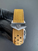 Tag Heuer Carrera Aço 43mm, Mostrador Preto, Puls. Couro