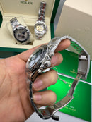 Rolex Daytona 40mm Aço Mostrador Preto, Luneta Preto