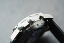 Omega Speedmaster Snoop 42mm Mostrador Branco Luneta Preta