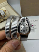Bvlgari Serpenti Tubogas 02 Voltas 35mm Aço Mostrador Prata
