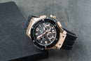 Hublot Big Bang 44mm Rosé Mostrador Preto Bezel Preto