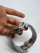 Audemars Piguet R.O. Aço  Mostrador Verde Bezel Pedras Pulseira Aço