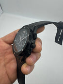 Hublot Vendome Classic Chrono 45mm, Aço/OxBlack Mostrador Preto Carbono