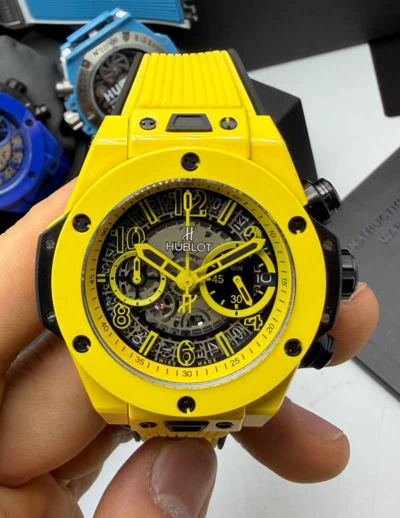 Hublot Big Bang 20th Anniversary King - Yellow Cerâmica Tungsténio 43mm