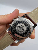 Breitling Navitimer Crono 42mm Aço Pulseira Couro