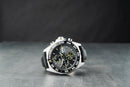 Tag Heuer F1 SENNA, 43mm Aço, Mostrador Cinza Bezel, Fixo Pulseira Couro