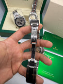 Rolex Daytona 40mm Aço Mostrador Azul, Luneta Preto