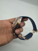 Omega Aquaterra 41,5mm Aço/Rose, Pulseira Borracha