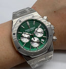 Audemars Piguet R.O. Aço Mostrador Preto Bezel Aço Pulseira Aço