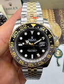 Rolex GMT Master ll Bruce Wayne Aço/Dourado, Pulseira Jubilee 40mm