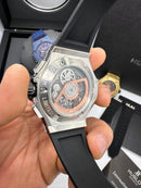Hublot Big Bang 20th Anniversary King Aço 43mm, Mostrador Preto