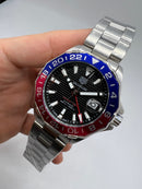 Tag Heuer Aquarecer Cal. 7 GMT Pepsi 43mm Aço Mostrador Preto