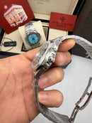 Patek Philippe Nautilus 39mm, Mostrador Chumbo, Pulseira Aço