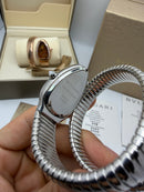 Bvlgari Serpenti Tubogas 01 Volta 35mm Aço Mostrador Cinza - Cravejado