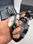 TAG Heuer Carrera, Chronograph Eletrônico, 44 mm, Aço - Puls. Borracha