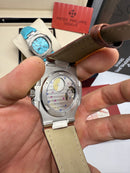 Patek Philippe Nautilus Fases da Lua 40mm, Aço, Mostrador Prata
