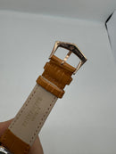 Patek Phillippe Fases da Lua 42mm Aço/Rose, Pulseira Couro