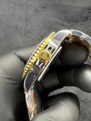 Rolex Submariner Date 41mm Aço/Dourado Mostrador Preto Luneta Preta