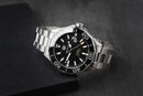 Tag Heuer Aquarecer Calibre 5 43mm Aço Mostrador Preto Luneta Preta