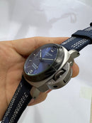 Panerai Luminor Marina 44mm Aço Mostrador Azul Pulseira Nylon