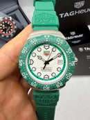 TAG Heuer F1 Solargraph 38mm Verde - Pulseira Borracha -