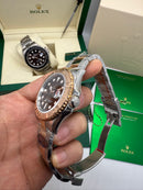 Rolex Yacht-Master 40 Oyster, 40 mm, Aço e Rose, Mostrador Marrom - CLONE