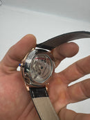 Cartier Drive 41mm Turbilhão Aço/Rose - Mostrador Cinza - Pulseira Couro