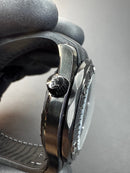 Omega Seamaster Co-Axial 40mm Aço OxBlack, Mostrador Preto