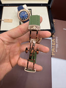 Patek Philippe Aquanaut 41mm Aço/Rose Mostrador Verde