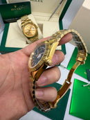 Rolex Day-Date Presidente 40mm Dourado Mostrador Preto
