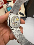 Patek Philippe Cubitus Fases da Lua 42mm, Mostrador Branco