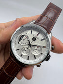 Tag Heuer Carrera Aço 43mm, Mostrador Prata